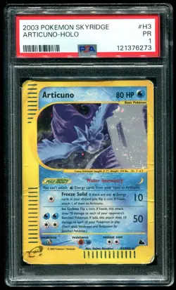 PSA 1 Articuno Holo Rare Skyridge 2003 Pokemon Card #H3 - Image 1