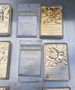 *NO Pokeballs* Set Of 6 Pokemon 23K Gold Plated Cards 1999 Burger King Promotion - Image 3