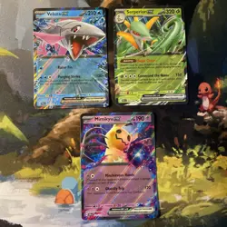 Lot of 3 Pokemon Scarlet Violet double rare cards - Image 1