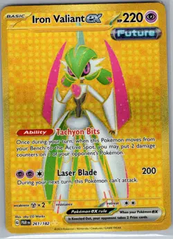 Iron Valiant ex 261/182 SV04: Paradox Rift - Pokemon Card - NM - Image 1