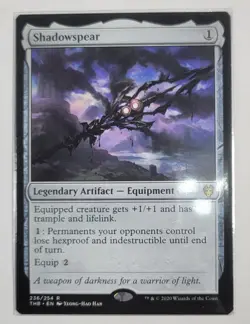Magic The Gathering Shadowspear, MTG, Theros Beyond Death Card! - Image 1