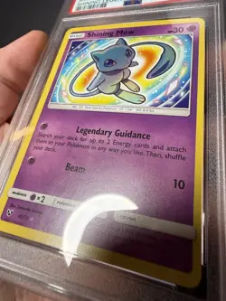 PSA 9 MINT Shining Mew 40/73 Shining Legends Sun & Moon Holo Graded Pokemon Card - Image 3