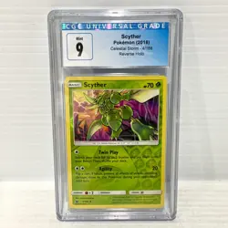 Scyther 4/168 - Celestial Storm Reverse Holo - Graded Pokemon Card - PSA CGC 9 - Image 1
