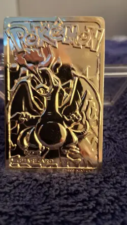 23k gold 1999 burger king pokemon cards charizard - Image 1