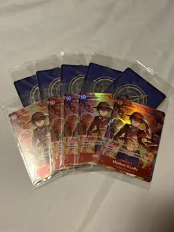 10x sealed Monkey D Luffy (Treasure Booster Set) ST10-006 One Piece Promo Card - Image 1