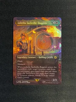 MTG Lord Of The Rings Delighted Halfling 6 Card Party Scene Foil LTR NM Stamped - Image 2