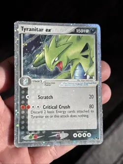 Pokemon TCG Tyranitar EX Pop Series 1 Holo Ultra Rare Card #17/17 - Image 1