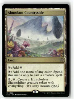 Abundant Countryside Commander: Lorwyn Eclipsed NM Regular Magic MTG - Image 1