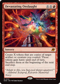 Devastating Onslaught [Edge of Eternities] Foil Near Mint - Image 1