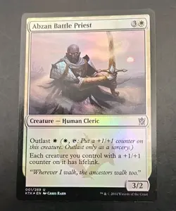 Abzan Battle Priest Khans of Tarkir MTG Foil Lightly Played - Image 1