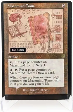 Mtg - Mazemind Tome - Serialized Foil 136 - MP - Image 1