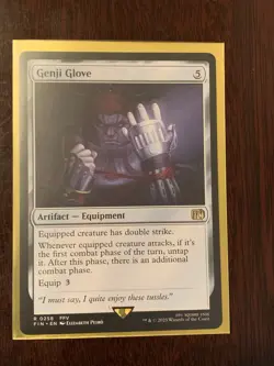 MTG Genji Glove (Non Foil) - 0258 - Final Fantasy - Image 1