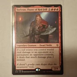 Wizards of the Coast Torbran, Thane of Red Fell Rare Red Throne of Eldraine 147. - Image 1