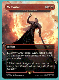 METEORFALL - STAR OF EXTINCTION SECRET LAIR DROP SLD RARE SORCERY MTG 1862 - Image 1