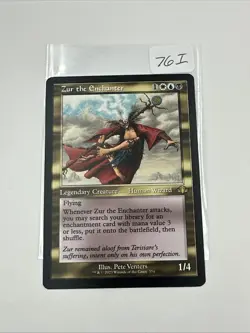 MTG Dominaria Remastered RETRO FRAME R Zur the Enchanter #374 - Image 1