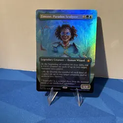 MTG Zimone, Paradox Sculptor Foil Borderless Foundations 351 Magic FDN - Image 1