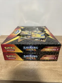 Pokemon TCG Shining Fates Pikachu V Box Set - Factory Sealed Lot 2 - Image 5
