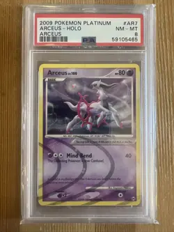 Arceus - AR7 - Holo Rare Platinum Arceus Pokemon PSA 8 - Image 1