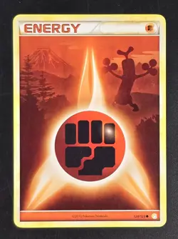 Fighting Energy 120/123 Heartgold & Soulsilver Regular LP Pokemon TCG Ships FAST - Image 1