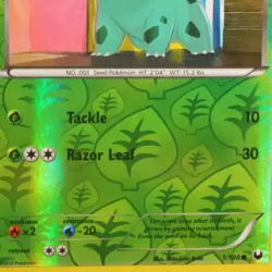 Bulbasaur 1/108 BW Dark Explorers Pokemon Reverse Holo - Image 2