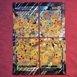 Pokemon Lot: Pikachu V Union SWSH139 SWSH140 SWSH141 SWSH142 4 Promo Set - LP/NM - Image 1