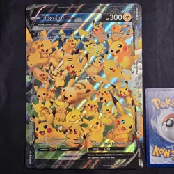 Pokemon Celebrations: Pikachu V Union SWSH139 140 141 142 Jumbo Promo - NM - Image 1