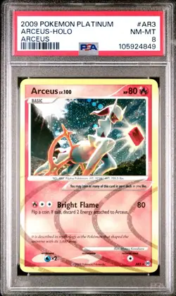 Pokemon Arceus AR3 Arceus Holo PSA 8 - Image 1