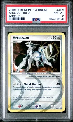 2009 POKEMON PLATINUM ARCEUS #AR9 ARCEUS-HOLO PSA 8 - Image 1