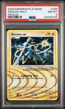 2009 Pokemon Platinum - Arceus Holo #AR6 - PSA 8 NM-MT - Image 1