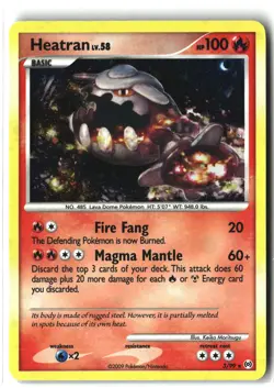 Heatran ⭐ 3/99 Holo Rare Arceus 2009 Pokemon NM - Image 1