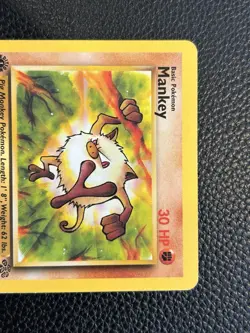 MANKEY 1999 POKEMON BASE JUNGLE 1ST EDITION COMMON 55/64 - Image 2