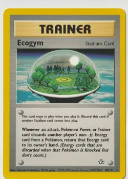 ECOGYM 84/111 RARE NEO GENESIS POKEMON MP - Image 1