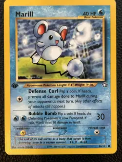 Pokemon Neo Genesis 1st Edition Marill 66/111 - Image 1