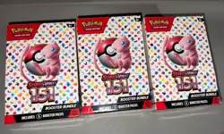 Pokemon TCG Scarlet & Violet 151 Booster Bundle Lot Of 3 New Sealed - Image 5