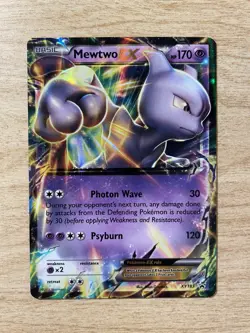 2016 Pokemon XY Black Star - Mewtwo XY183 EX Promo - Image 1