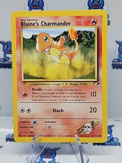 Blaine's Charmander 61/132 - Gym Heroes Pokemon LP - Image 1