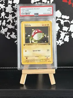 Pokemon 2000 Team Rocket 1st Edition 69/82 Voltorb PSA 9 Mint - Image 1