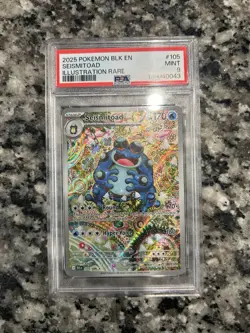2025 POKEMON BLK EN-BLACK BOLT ILLUSTRATION RARE #105 SEISMITOAD PSA 9 - Image 1