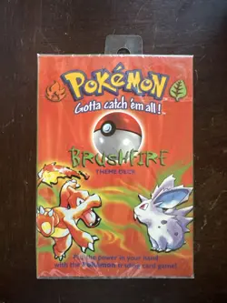 Vintage 1999 Pokemon Brushfire Theme Deck, WOTC Factory Sealed - Image 1