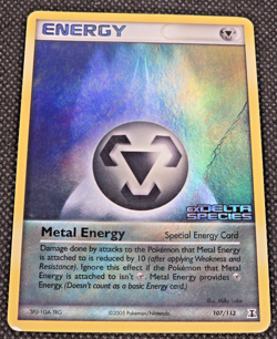 Metal Energy 107/113 Holo Stamped 2005 Pokemon EX Delta Species HP -- L21 - Image 2