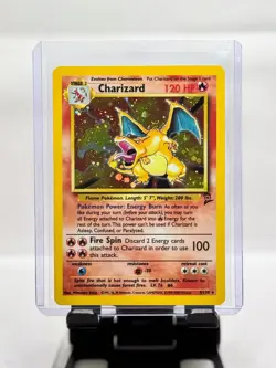 2000 Pokemon Base Set 2 Charizard 4/130 Holo Rare NM+ 25 Years Stored! - Image 1