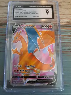 Charizard V 2019-22 Pokemon Sword and Shield Black Star Promos #SWSH050 (CGC 9 ) - Image 2