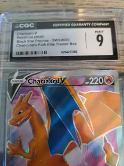 Charizard V 2019-22 Pokemon Sword and Shield Black Star Promos #SWSH050 (CGC 9 ) - Image 4