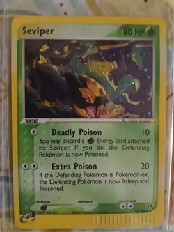 Seviper 11/100 HOLO Rare Pokemon TCG EX-Sandstorm NEAR MINT - Image 1