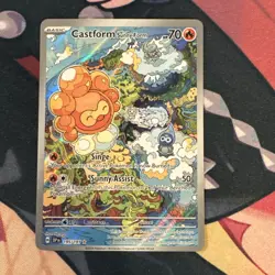 Castform Sunny Form Illustration Rare Surging Sparks Pokemon TCG 195/191 - Image 1