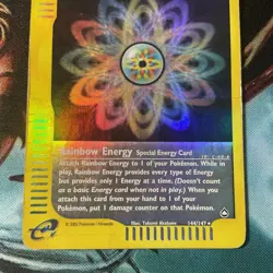 Rainbow Energy - 144/147 Aquapolis Pokemon - Rare HOLO HAVY PLAYD - Image 4