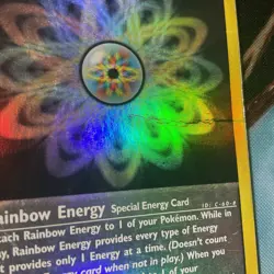 Rainbow Energy - 144/147 Aquapolis Pokemon - Rare HOLO HAVY PLAYD - Image 5