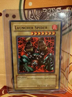 LAUNCHER SPIDER MONSTER METAL RAIDERS 1ST EDITION MRD-095 COMMON YUGIOH LP - Image 1
