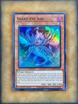 Yugioh Snake-Eye Ash AGOV-EN007 Super Rare 1st Ed NM - Image 1