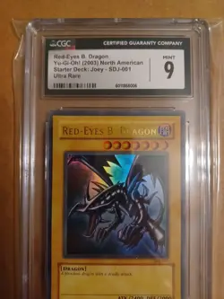Yu-Gi-Oh Red-Eyes B. Dragon SDJ-001 Ultra Rare CGC 9 - Image 3